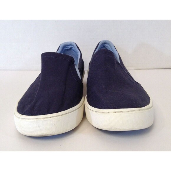 LL Bean Shoes Women 11 M Blue Eco Bay Slip On Boat Stretch Canvas Comfort Loafer - Picture 9 of 12